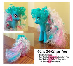 Size: 1920x1740 | Tagged: safe, artist:syncallio, fizzy, g1, g4, customized toy, g1 to g4, generation leap, irl, photo, toy