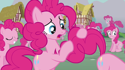 Size: 1280x720 | Tagged: safe, screencap, pinkie pie, earth pony, pony, g4, too many pinkie pies, clone, multeity, pinkie clone, too much pink energy is dangerous