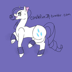 Size: 512x512 | Tagged: safe, artist:candlefire29, rarity, pony, g4, solo, workout, wristband