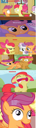 Size: 1080x3816 | Tagged: safe, apple bloom, babs seed, scootaloo, sweetie belle, g4, parody, thumbtanic