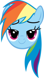 Size: 2024x3589 | Tagged: safe, artist:moongazeponies, rainbow dash, g4, bedroom eyes, head, simple background, transparent background, vector