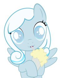 Size: 1500x1945 | Tagged: safe, artist:kotanom, oc, oc only, oc:snowdrop, pony, cropped, cute, milkshake, milkshake ponies, simple background, solo, transparent background, vector