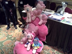 Size: 2560x1920 | Tagged: artist needed, safe, pinkie pie, g4, big apple ponycon, irl, photo, pinkamena diane pie, plushie