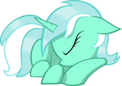 Size: 5000x3529 | Tagged: safe, artist:kalleflaxx, lyra heartstrings, pony, unicorn, g4, .svg available, absurd resolution, eyes closed, female, prone, simple background, sleeping, solo, transparent background, vector