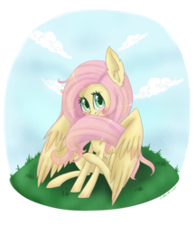 Size: 1300x1500 | Tagged: safe, artist:silbersternenlicht, fluttershy, pony, g4, female, solo