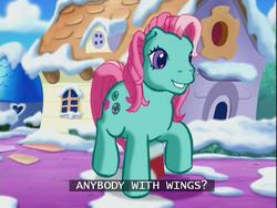 Size: 640x480 | Tagged: safe, screencap, minty, a very minty christmas, g3, anyone with wings, subtitles