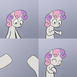 Size: 2000x2000 | Tagged: safe, sweetie belle, g4, exploitable meme, hug, meme, sweetie's note meme, template