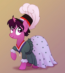 Size: 576x640 | Tagged: safe, artist:lissystrata, pony, unicorn, g4, doctor who, female, mare, ponified, solo, susan foreman, the reign of terror, time lord