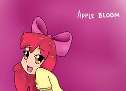 Size: 475x342 | Tagged: safe, artist:anibaruthecat, artist:zekromlover, apple bloom, human, g4, child, clothes, cropcon, female, humanized, solo
