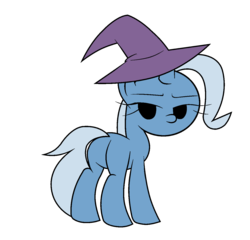 Size: 1334x1278 | Tagged: safe, artist:sauec, trixie, pony, g4, butt, female, plot, simple background, solo, transparent background