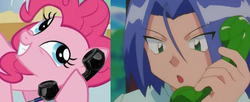 Size: 719x292 | Tagged: safe, pinkie pie, g4, exploitable meme, james, phone, phone meme, pokémon