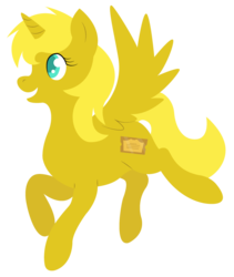 Size: 700x828 | Tagged: safe, artist:kimmorz, oc, oc only, oc:ticket, alicorn, pony, alicorn oc, simple background, solo, transparent background