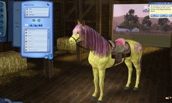 Size: 1581x949 | Tagged: safe, fluttershy, g4, hoers, the sims