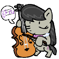 Size: 300x300 | Tagged: safe, artist:caitsith511, octavia melody, earth pony, pony, g4, animated, cello, female, frame by frame, making music, music notes, musical instrument, simple background, solo, transparent background