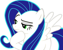 Size: 900x711 | Tagged: safe, fluttershy, g4, hoof on chin, recolor, simple background, solo, transparent background