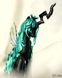 Size: 821x1024 | Tagged: safe, artist:wylf, queen chrysalis, changeling, changeling queen, g4, customized toy, female, irl, photo, toy