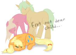 Size: 726x526 | Tagged: safe, applejack, earth pony, pony, g4, applejack's parents, female, mare, simple background, swapped cutie marks, transparent background