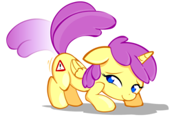 Size: 1225x840 | Tagged: safe, alula, pluto, princess erroria, alicorn, pony, g4, female, filly, foal, simple background, solo, transparent background