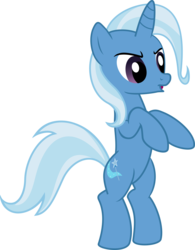 Size: 4500x5762 | Tagged: safe, artist:mio94, trixie, pony, unicorn, g4, absurd resolution, bipedal, female, open mouth, rearing, simple background, solo, transparent background, vector