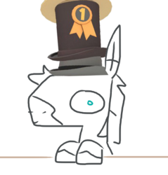 Size: 439x460 | Tagged: safe, edit, oc, oc only, oc:ice pack, pony, hat, j.axer's dapper topper, solo, team fortress 2, towering pillar of hats