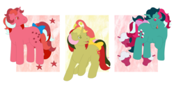 Size: 6000x3000 | Tagged: safe, artist:phoenix-flyer, fizzy, galaxy (g1), mimic (g1), twinkle eyed pony, g1