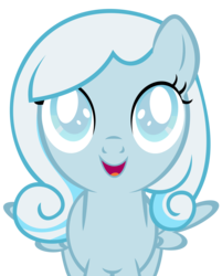Size: 5500x6842 | Tagged: safe, artist:tzolkine, oc, oc only, oc:snowdrop, pegasus, pony, snowdrop (animation), absurd resolution, cute, female, filly, foal, open mouth, pegasus oc, simple background, snowbetes, solo, transparent background, vector