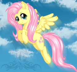 Size: 1024x960 | Tagged: safe, artist:ember-flames, fluttershy, pony, g4, female, flying, solo