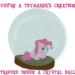 Size: 555x555 | Tagged: safe, pinkie pie, friendship is witchcraft, g4, crystal ball