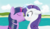 Size: 1401x820 | Tagged: safe, artist:theph0enix, rarity, twilight sparkle, pony, unicorn, g4, blushing, duo, eyes closed, female, floppy ears, horn, hornboner, kiss on the lips, kissing, lake, lesbian, magic, mare, nose wrinkle, ship:rarilight, shipping, wide eyes