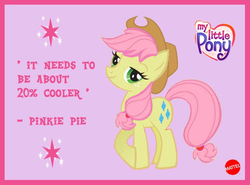 Size: 645x477 | Tagged: artist needed, safe, applejack, fluttershy, pinkie pie, rainbow dash, rarity, twilight sparkle, earth pony, pony, g3, g4, 20% cooler, all kinds of wrong, cowboy bebop at his computer, cutie mark, female, mattel, quote, seems legit, solo, troll quote, wtf