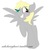 Size: 640x640 | Tagged: safe, artist:cherryknot, derpy hooves, butterfly, pegasus, pony, g4, 30 minute art challenge, female, mare
