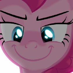 Size: 400x400 | Tagged: dead source, safe, artist:jan, pinkie pie, earth pony, pony, g4, animated, female, rapeface, reaction image, vibrating