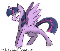 Size: 601x508 | Tagged: safe, artist:askmagedash, twilight sparkle, alicorn, pony, g4, 30 minute art challenge, female, mare, twilight sparkle (alicorn)