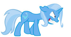 Size: 3000x1600 | Tagged: safe, artist:sofunnyguy, trixie, g4, crazy trixie, insanity, simple background, transparent background, vector
