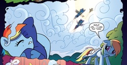 Size: 1039x535 | Tagged: safe, idw, official comic, rainbow dash, g4, spoiler:comic, spoiler:comic05, nightmare, nightmare rarity (arc)
