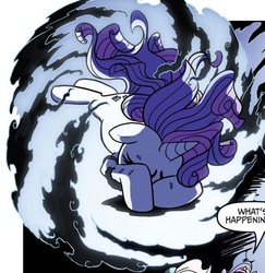 Size: 516x531 | Tagged: safe, idw, official comic, rarity, g4, spoiler:comic, spoiler:comic05, crying, nightmare, nightmare rarity (arc)