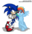 Size: 708x750 | Tagged: safe, artist:niban-destikim, rainbow dash, g4, crossover, male, simple background, sonic the hedgehog, sonic the hedgehog (series), transparent background