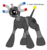 Size: 586x630 | Tagged: safe, artist:masuta-herushingu, magnemite, pokémon, ponified, rule 85, wat