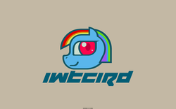 Size: 3840x2400 | Tagged: safe, artist:darkdoomer, rainbow dash, g4, design, iwtcird, minimalist, retro, wallpaper