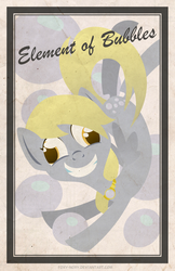 Size: 1500x2318 | Tagged: safe, artist:foxy-noxy, derpy hooves, pegasus, pony, g4, bubble, element, female, mare, solo