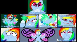 Size: 2010x1096 | Tagged: source needed, useless source url, safe, artist:terry, rainbow dash, pegasus, pony, g4, chaos emerald, comic, crossover, crying, female, mare, parody, sonic the hedgehog (series)