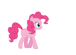 Size: 550x400 | Tagged: safe, pinkie pie, g4, animated, blank flank, female, walk cycle, walking