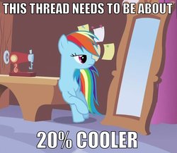 Size: 681x590 | Tagged: safe, rainbow dash, g4, image macro, thread