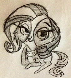 Size: 1798x1979 | Tagged: safe, artist:miss-zi-zi, littlest pet shop, rarity hair, sketch, zoe trent