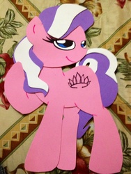 Size: 1536x2048 | Tagged: safe, artist:miss-zi-zi, diamond tiara, earth pony, pony, g4, female, papercraft, solo