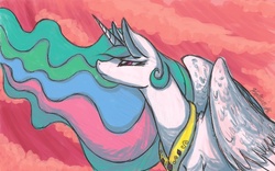 Size: 1440x900 | Tagged: safe, artist:random-gal, princess celestia, pony, g4, female, solo