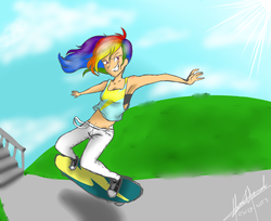 Size: 4900x4000 | Tagged: safe, artist:tikigirl890, rainbow dash, human, g4, converse, humanized, shoes