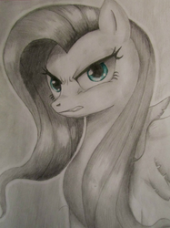 Size: 1280x1707 | Tagged: safe, artist:machopony, fluttershy, g4, traditional art