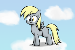 Size: 1200x800 | Tagged: safe, artist:parttimebrony, derpy hooves, pegasus, pony, g4, cloud, cloudy, female, mare