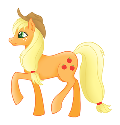 Size: 600x622 | Tagged: safe, artist:svanefrost, applejack, earth pony, pony, g4, female, solo